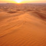 Atardecer dunas en el desierto