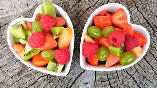 Bolos de ensalada de frutas